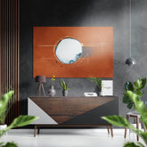 Moon Brushed Aluminium Dibond Wall Art.